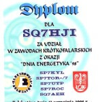 Zawody Krótkofalarskie z okazji Dnia Energetyka ’98 - 12.09.1998
